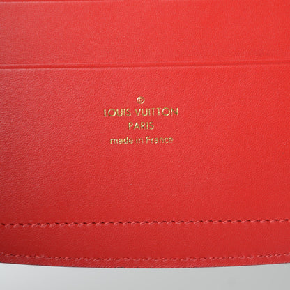 Louis Vuitton Calfskin City Steamer Wallet Black Creme Bourgogne 6 of 8