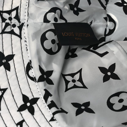 Louis Vuitton Nylon Monogram Reversible Bob Bucket Hat S Black White 8 of 13