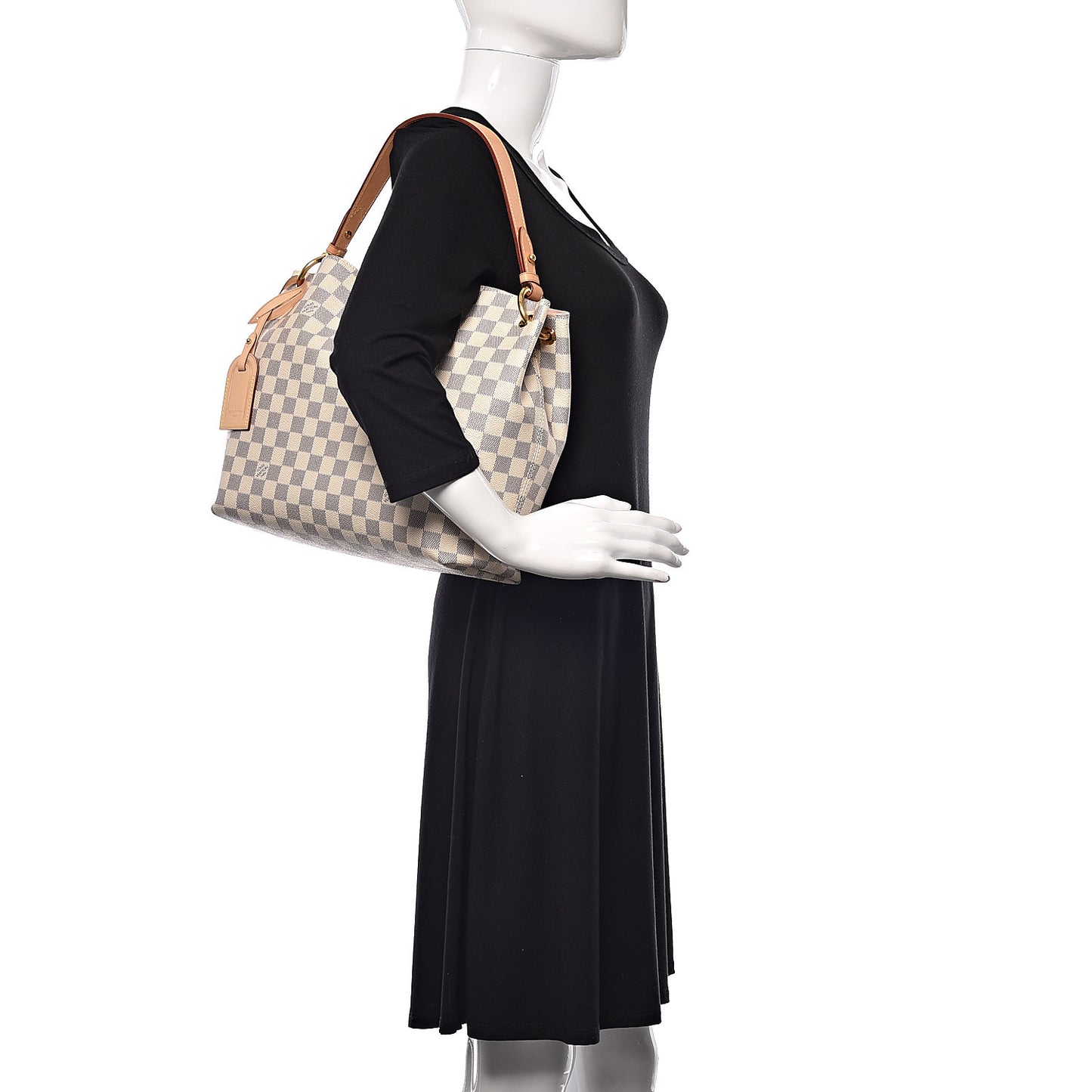 Damier Azur Graceful PM Rose Ballerine