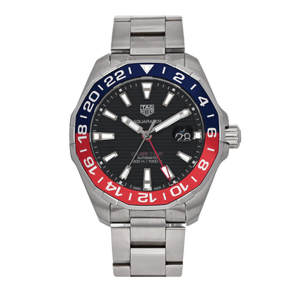 Tag Heuer Stainless Steel 43mm Aquaracer 300M Automatic Watch Black WAY201F 1 of 4