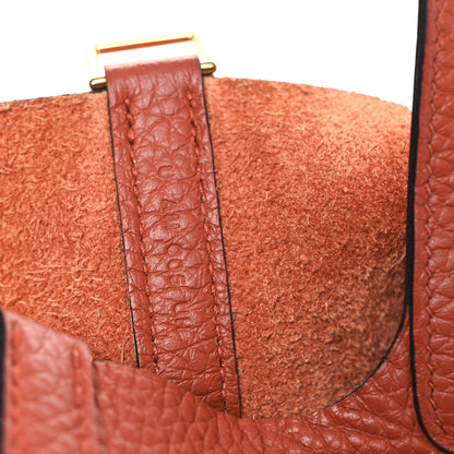 Hermes Taurillon Clemence Picotin Lock 18 PM Cuivre 6 of 11
