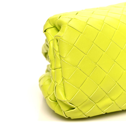 Bottega Veneta Nappa Maxi Intrecciato Teen Pouch Acid Kiwi 9 of 10