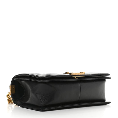 Chanel Caviar Quilted Medium Boy Flap Black 3 of 8