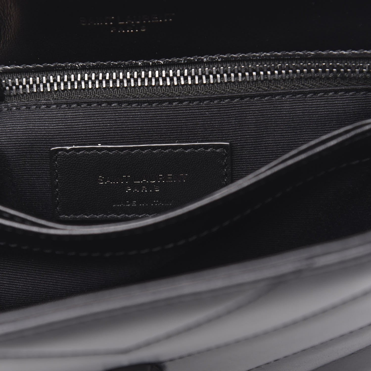 Saint Laurent Calfskin Y Quilted Monogram Toy Loulou Crossbody Bag Black 6 of 10