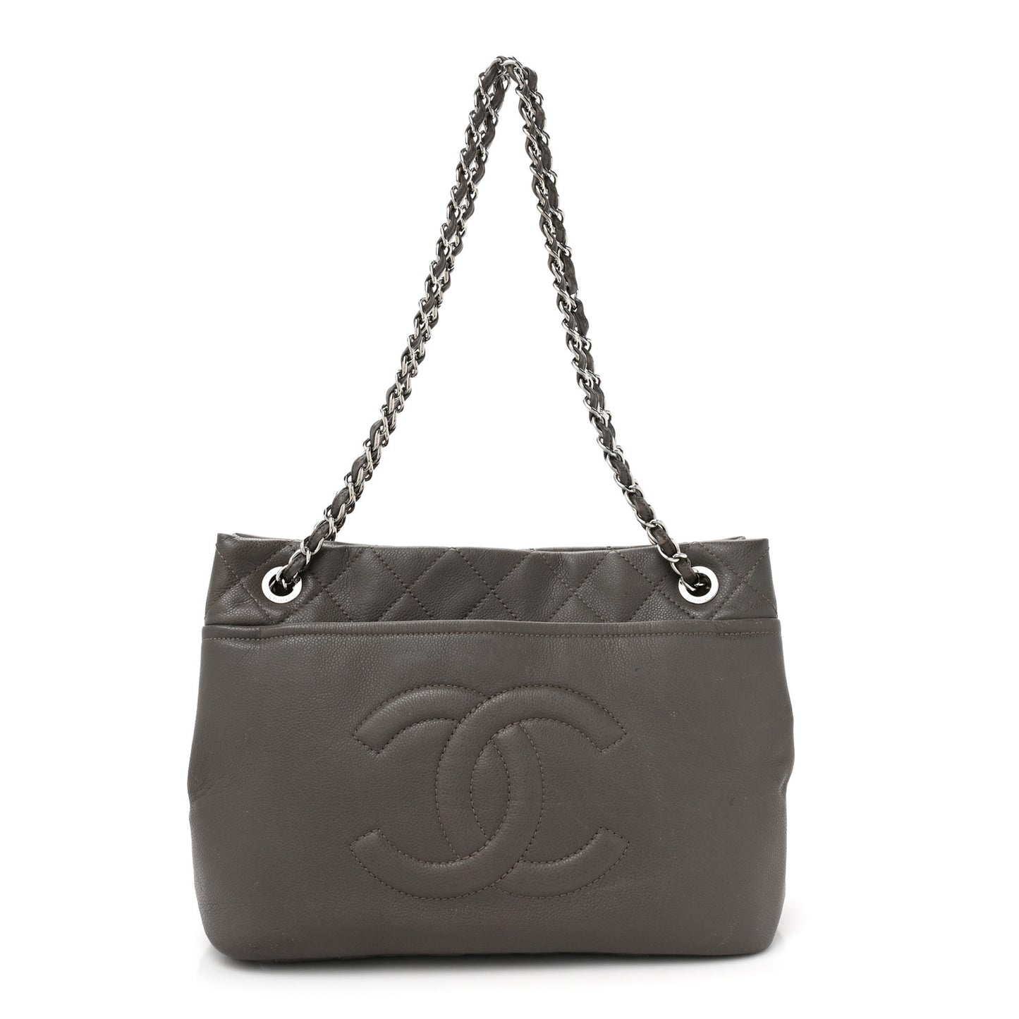 Caviar Timeless CC Soft Tote Dark Grey