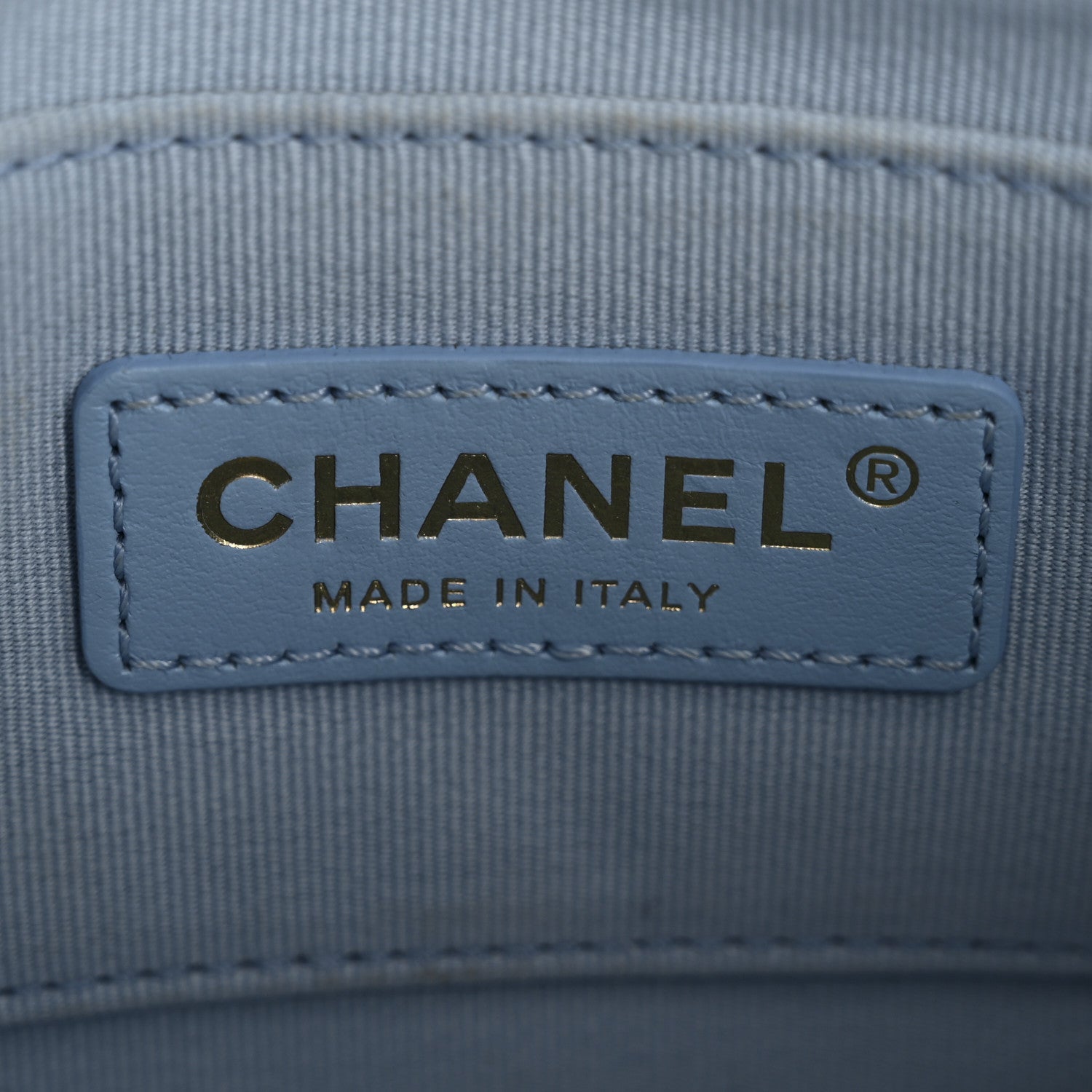 Chanel Lambskin Quilted Mini Lacquered Chain Flap Light Blue 6 of 12