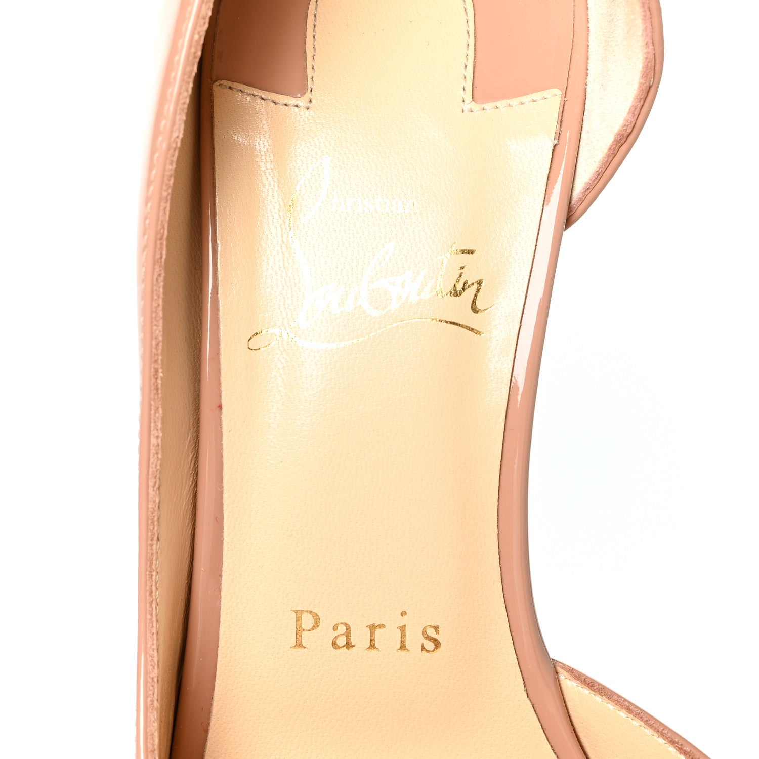 Christian Louboutin Patent Iriza 100 Pumps 38 Nude 7 of 8