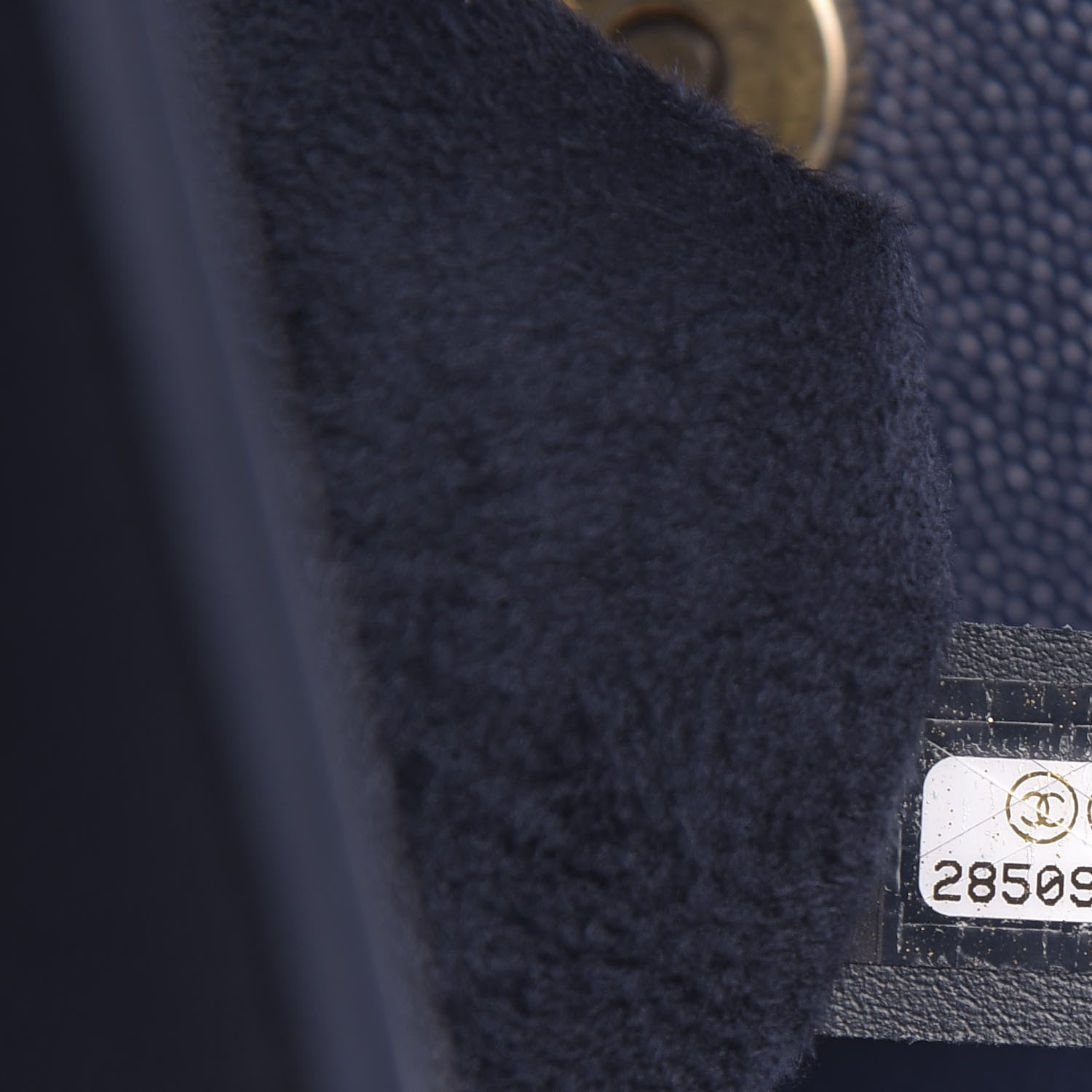 Chanel Caviar Small Studded Deauville Tote Navy 9 of 10