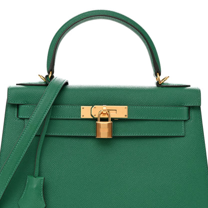 Hermes Epsom Kelly Sellier 28 Vert Vertigo 8 of 12