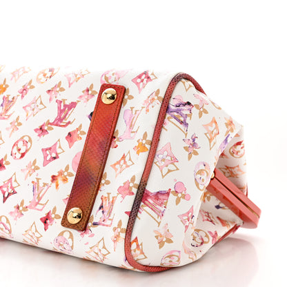 Louis Vuitton Watercolor Aquarelle Frame Speedy White 9 of 10