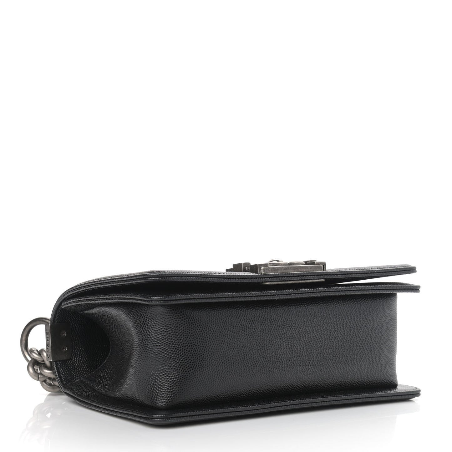 Caviar Quilted Small Boy Flap Black