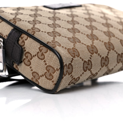 Gucci Monogram Belt Bag Dark Brown 9 of 10