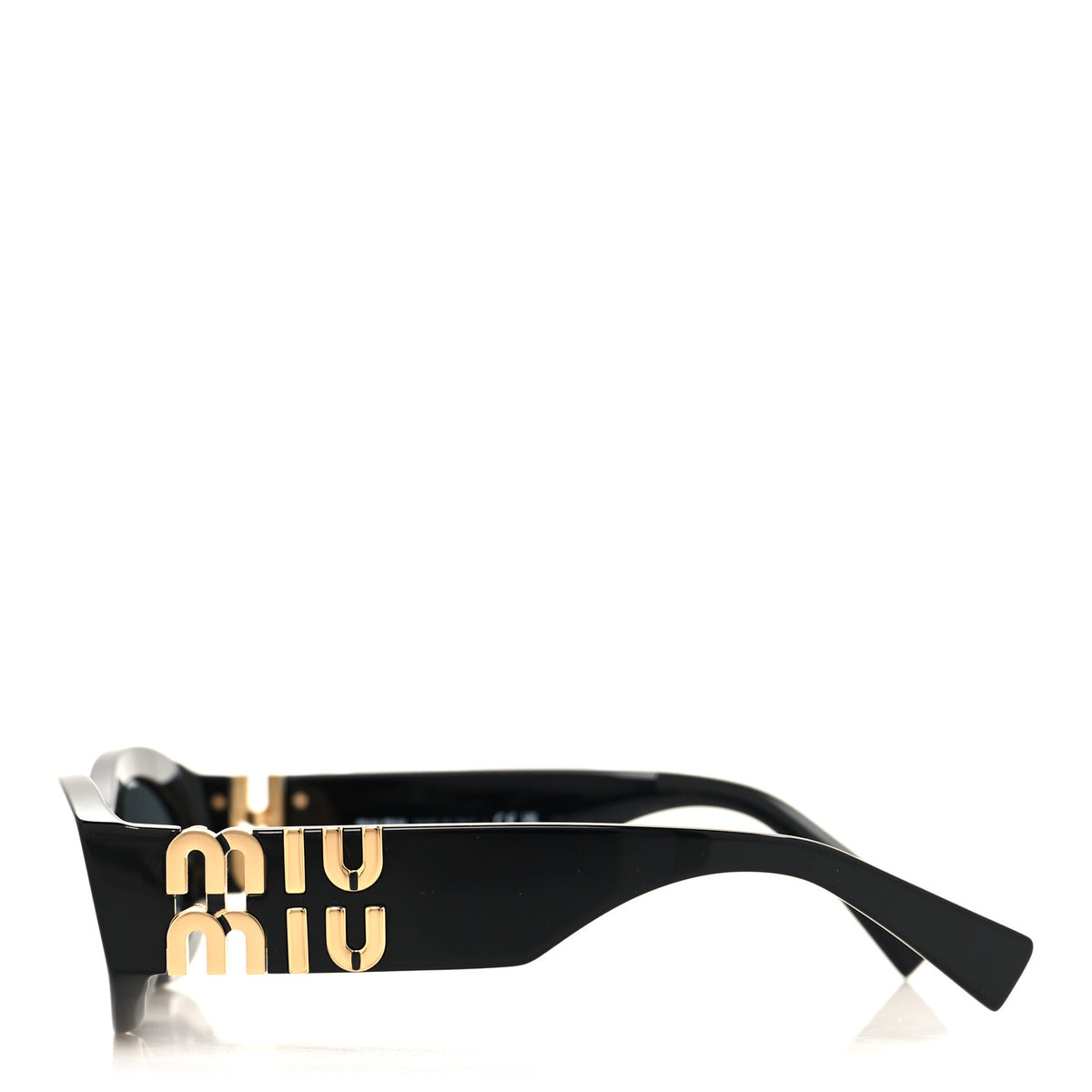 Miu Miu Acetate Oval Glimpse Sunglasses SMU11W Black 3 of 7