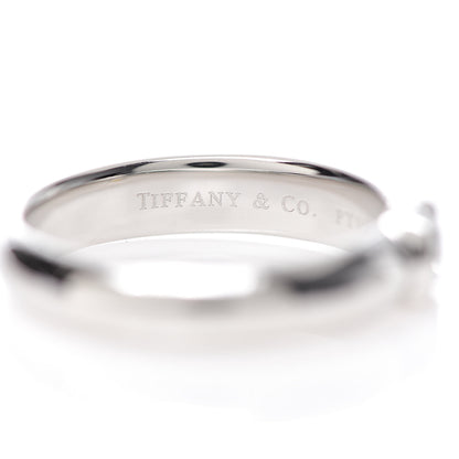 Tiffany Platinum Diamond .19ct Etoile Solitaire Ring 53 6.25 4 of 6