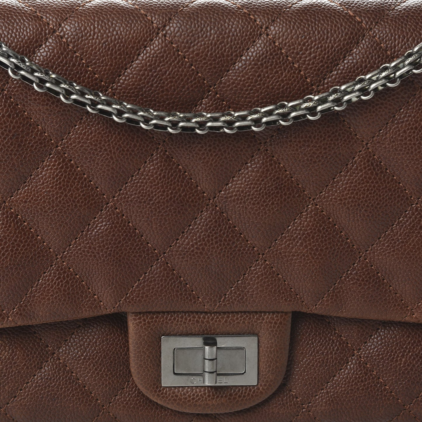 Caviar Quilted 2.55 Reissue 227 Flap Brown