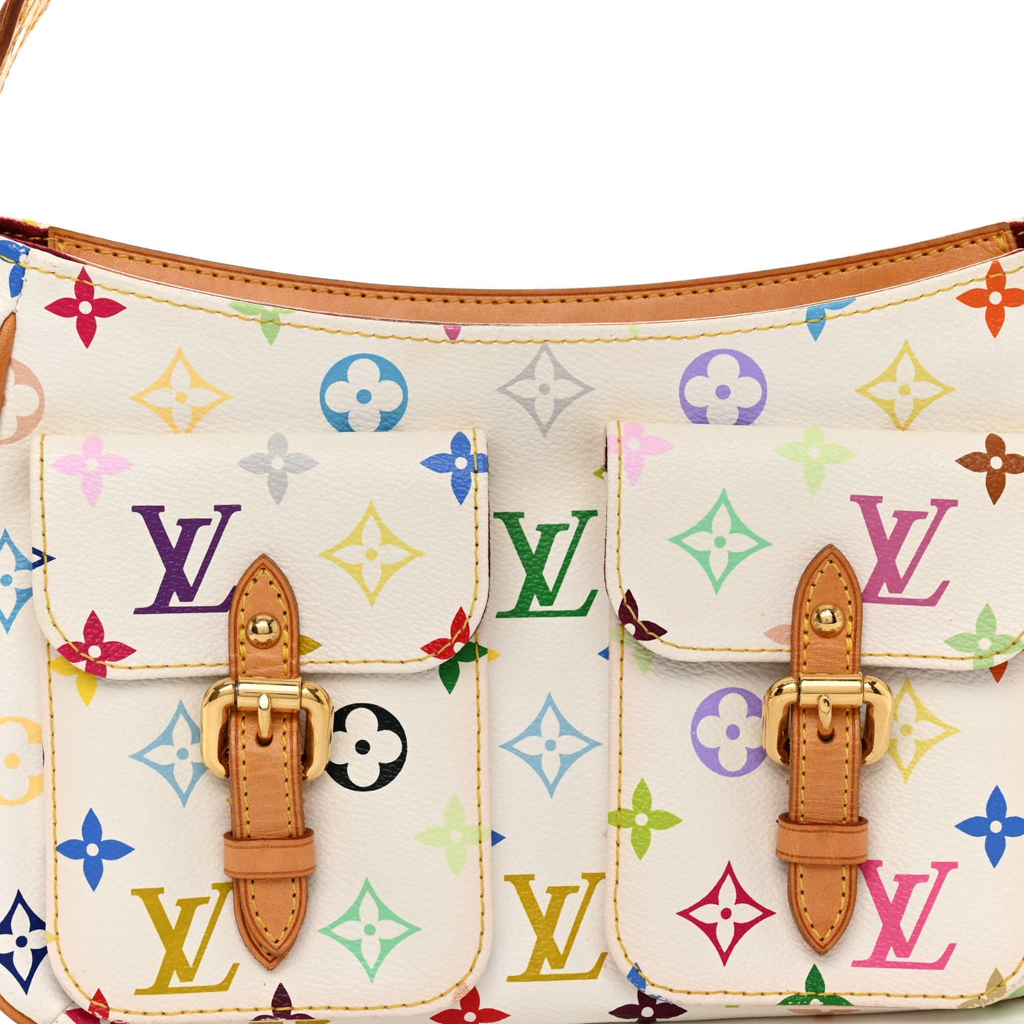LOUIS VUITTON Monogram Multicolor Lodge PM White