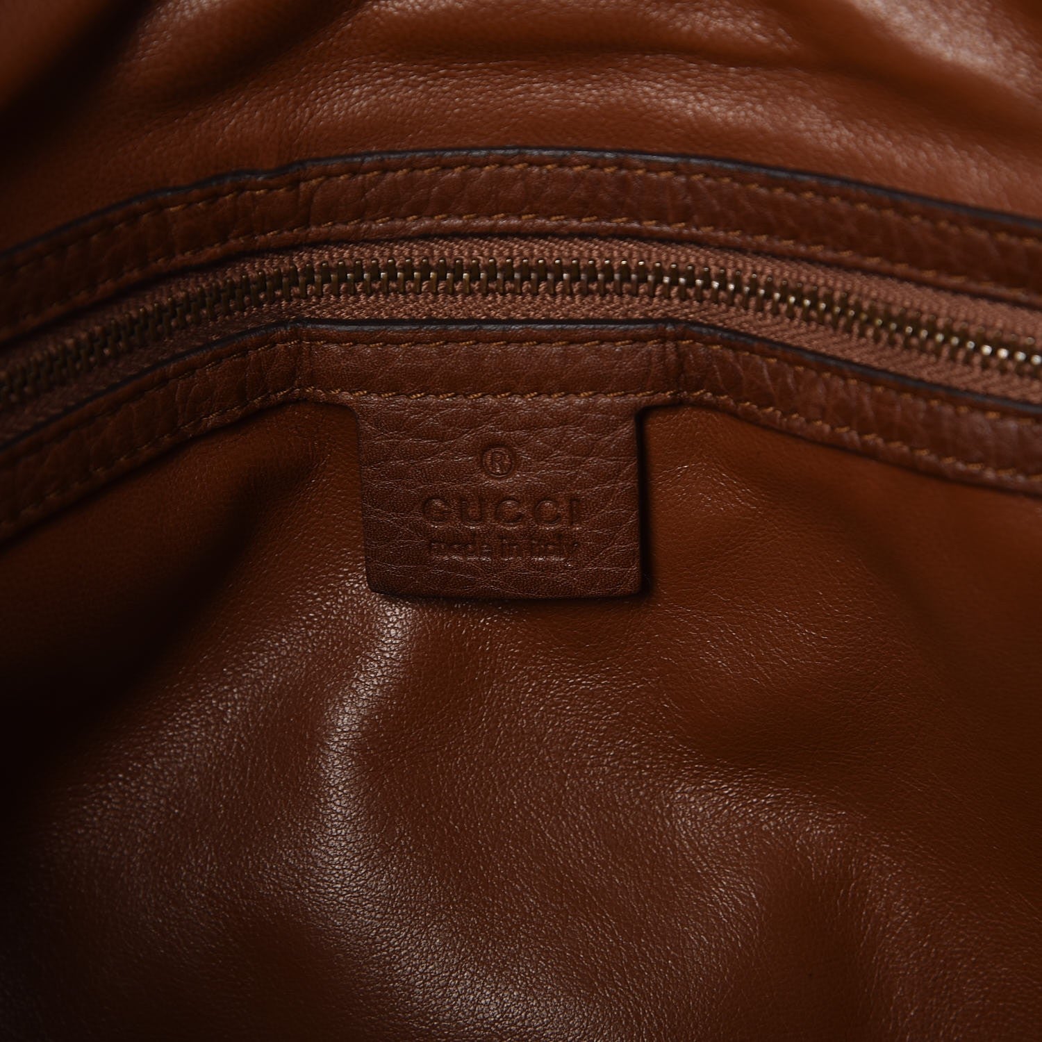 Gucci Python Medium Ride Top Handle Bag Brown 7 of 9