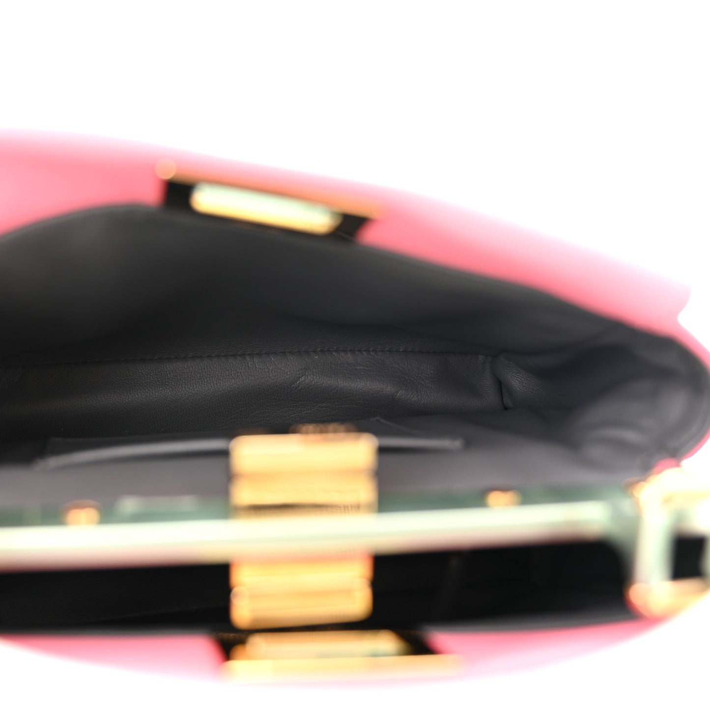 Nappa Colorblock Mini Peekaboo Iconic Satchel Rosa Fluo Oxigen Slate