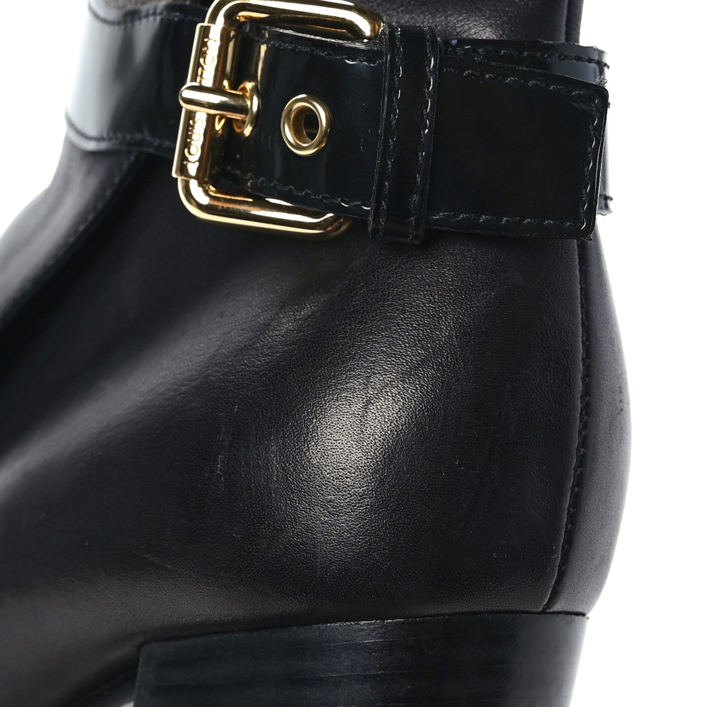 Calfskin Monogram Star Trail Ankle Boots 38 Black