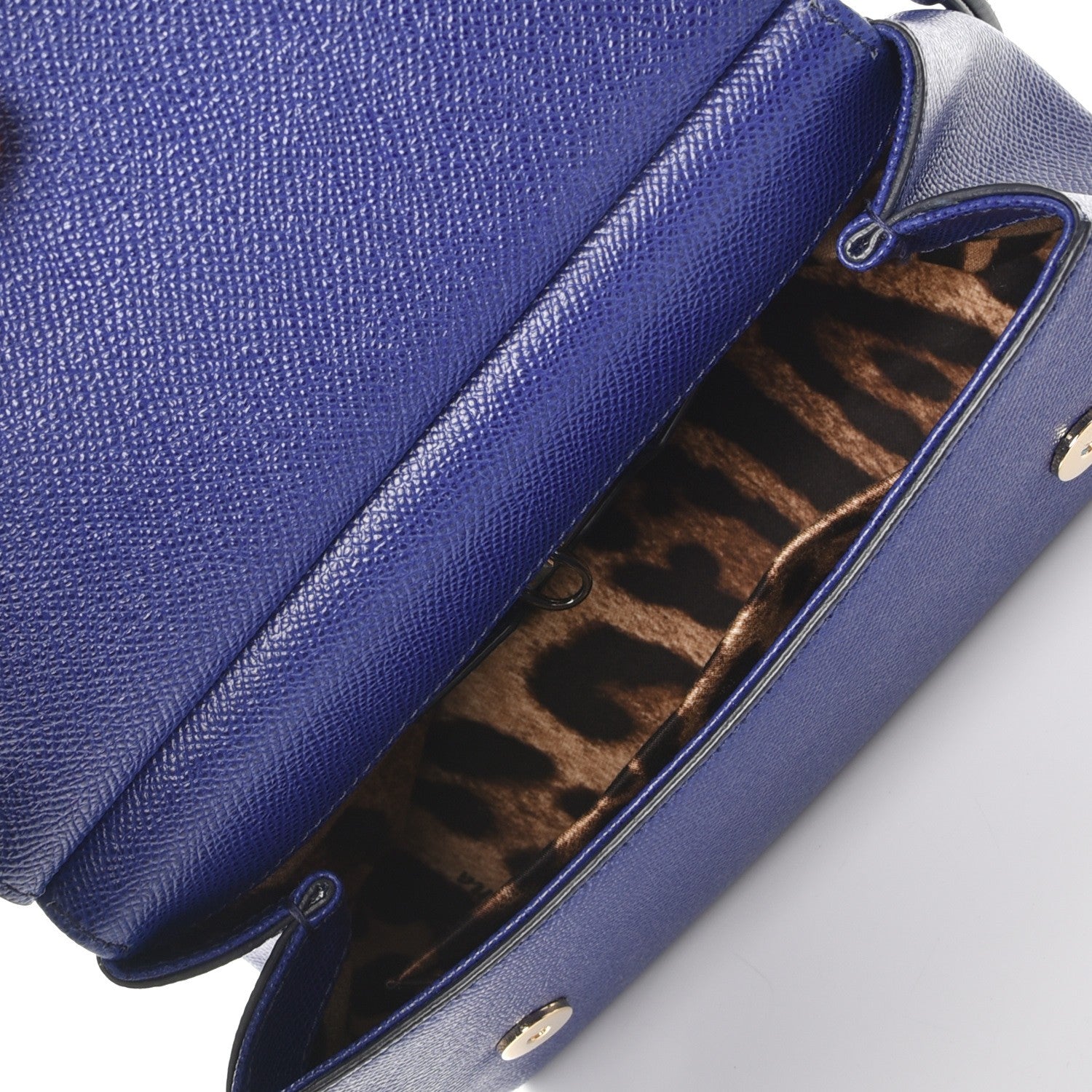 Dolce & Gabbana Dauphine Small Miss Sicily Embellished Handle Satchel Bleuette 6 of 7