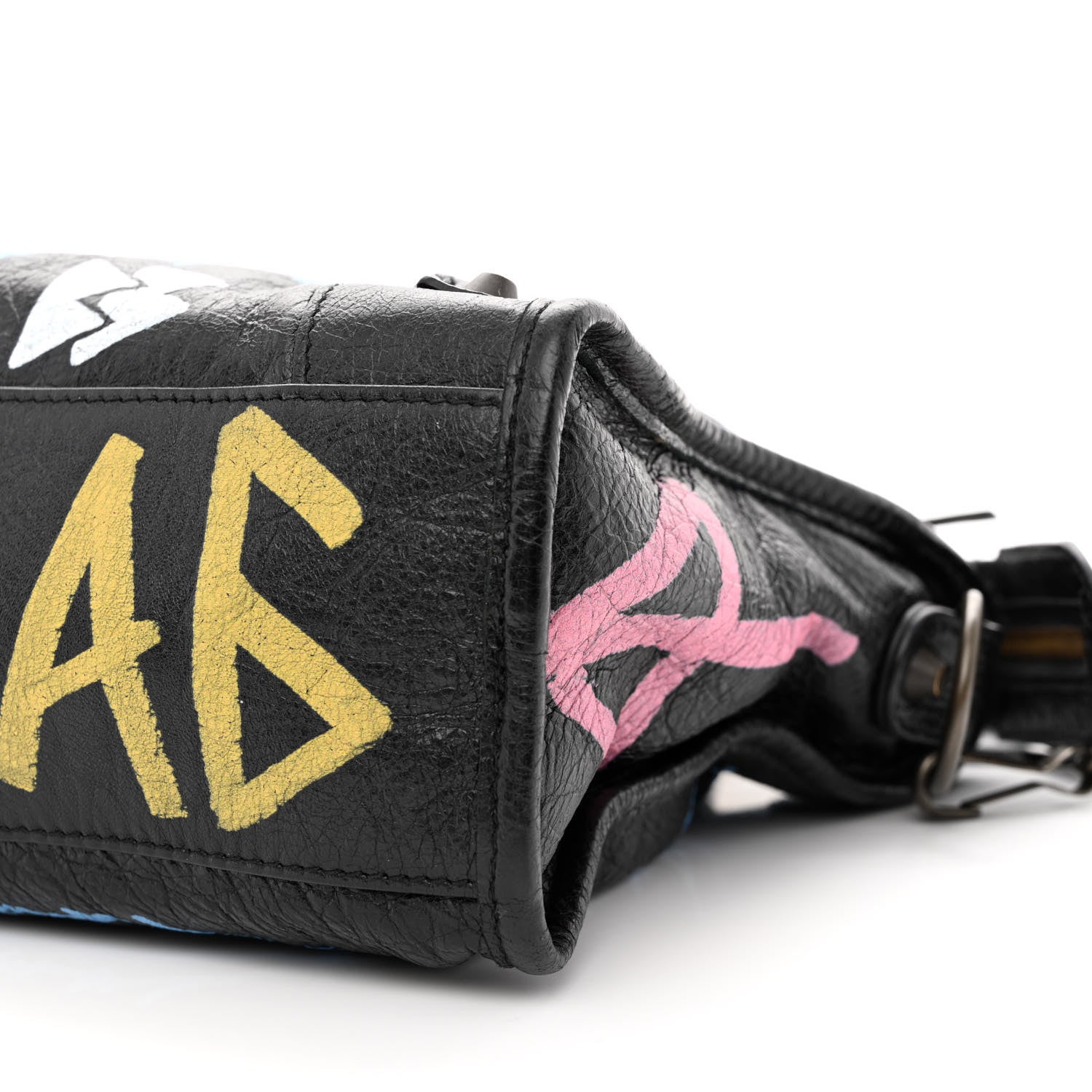 Balenciaga Agneau Graffiti All Over Classic Hardware S City Black Multicolor 10 of 12