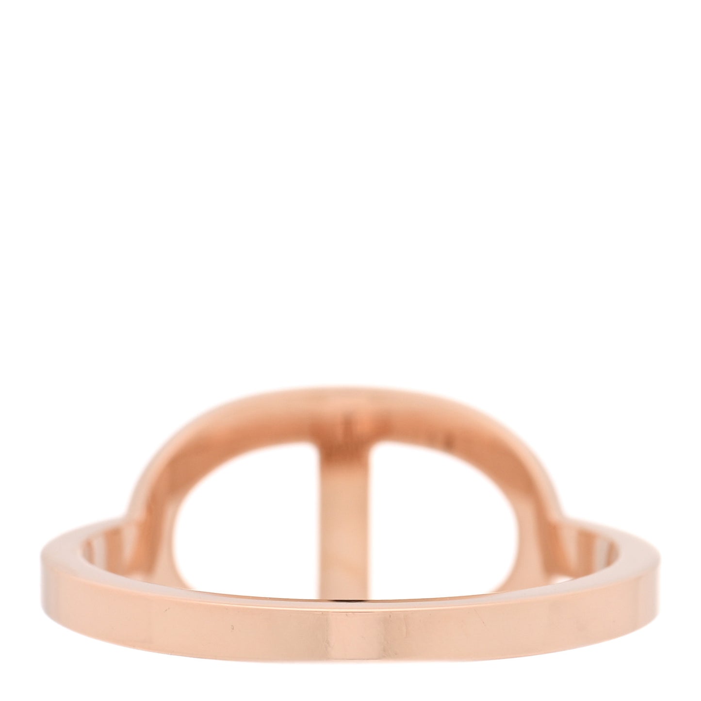 18K Rose Gold Diamond MM Chaine d'Ancre Contour Ring 56 7.5