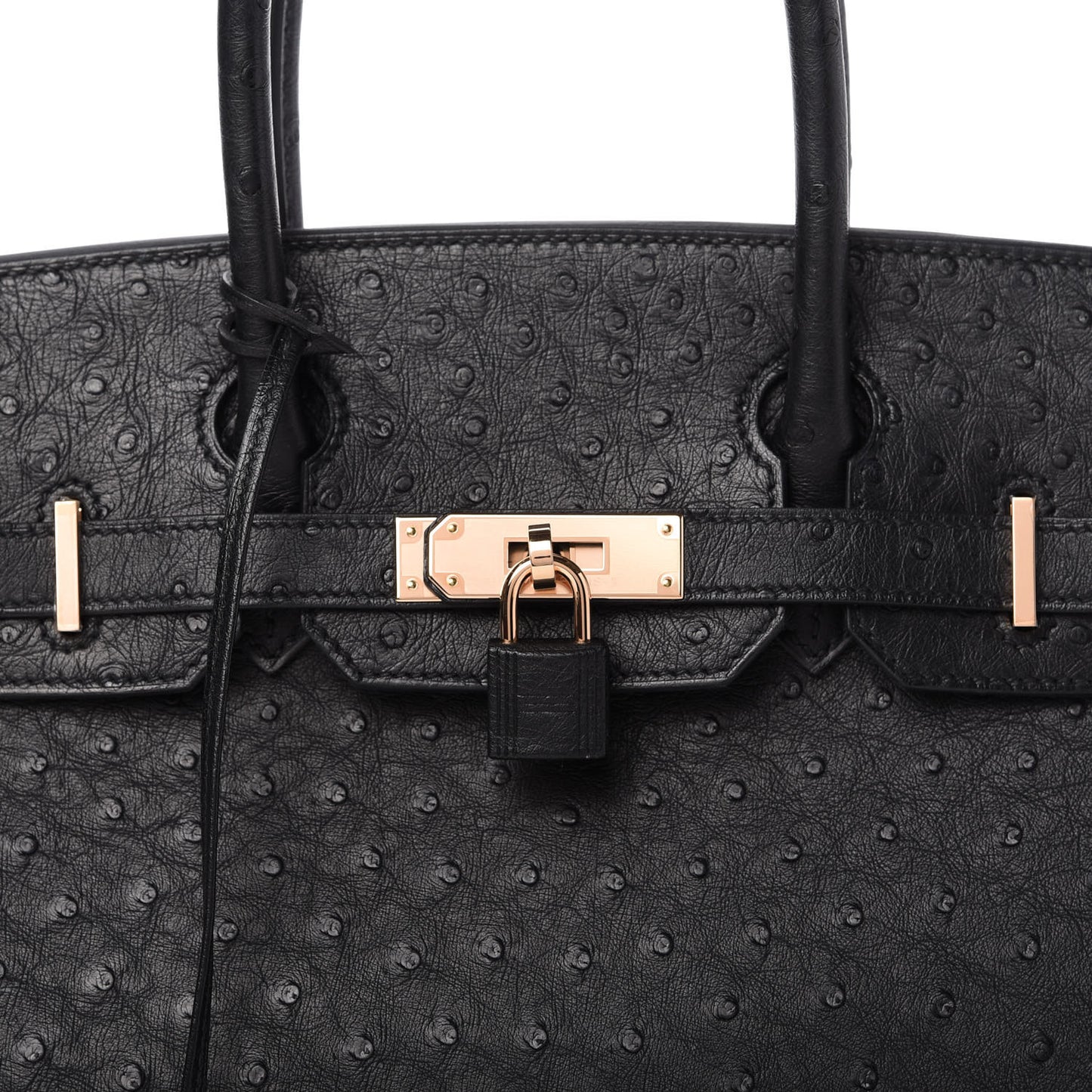 Ostrich Birkin 30 Black