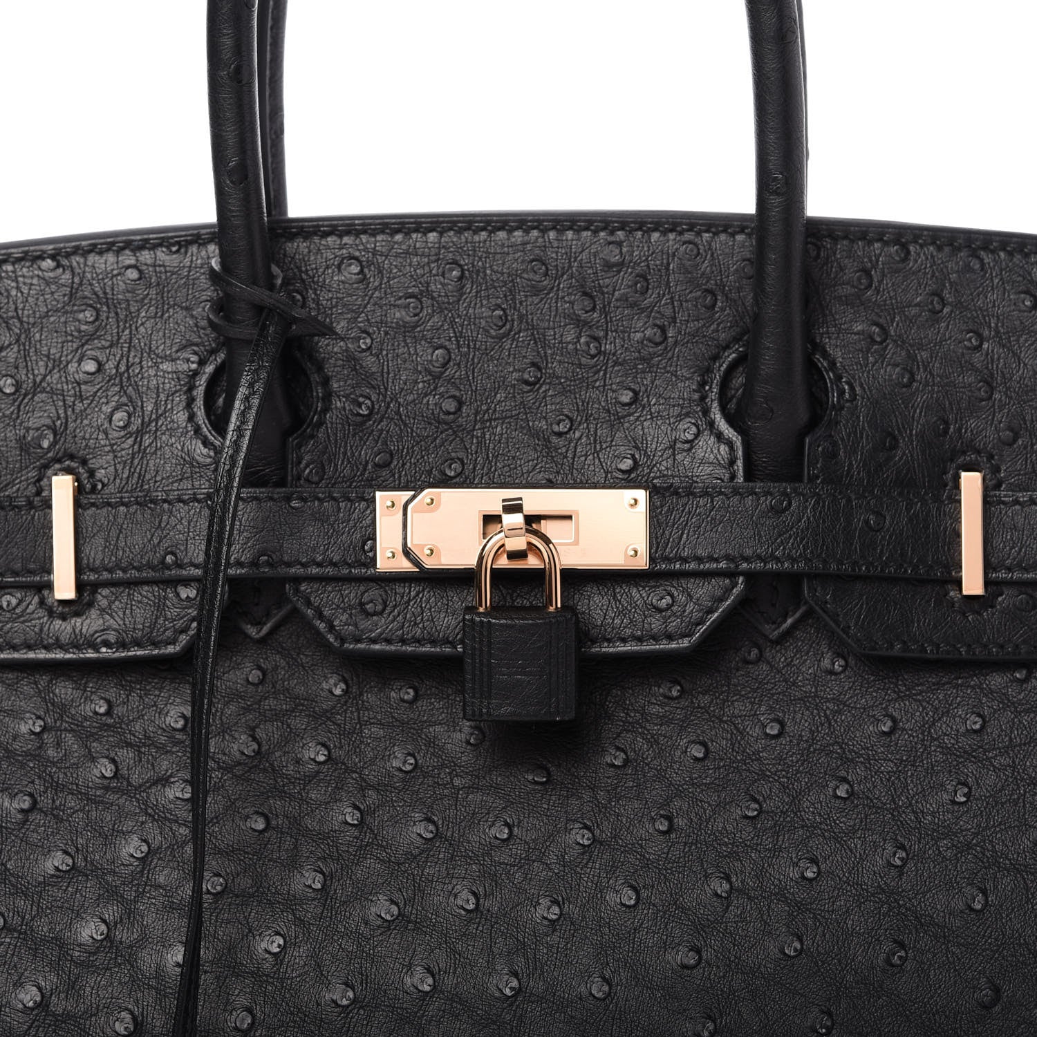 Hermes Ostrich Birkin 30 Black 10 of 11