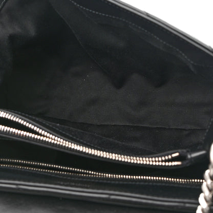 Saint Laurent Calfskin Y Quilted Monogram Medium Loulou Chain Satchel Black 5 of 9