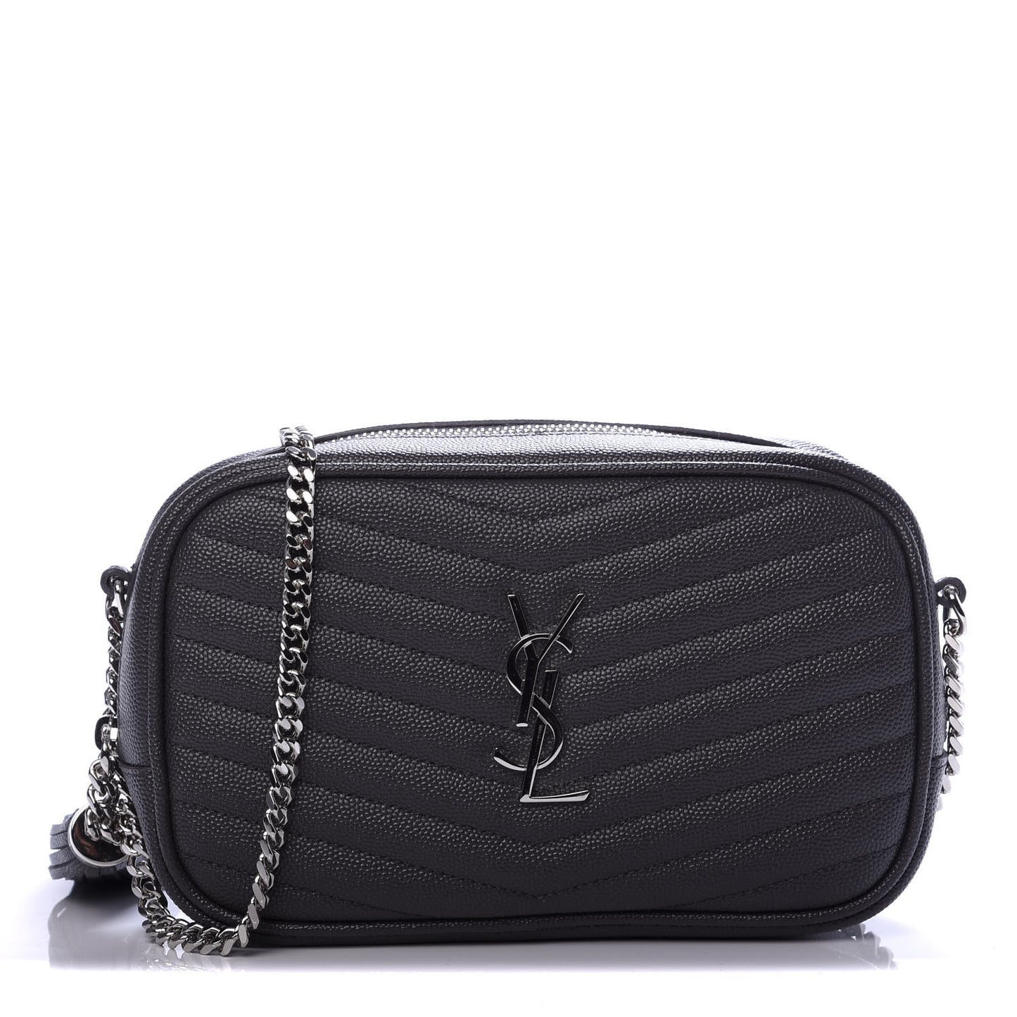 Grain De Poudre Matelasse Monogram Mini Lou Camera Bag Dark Smog