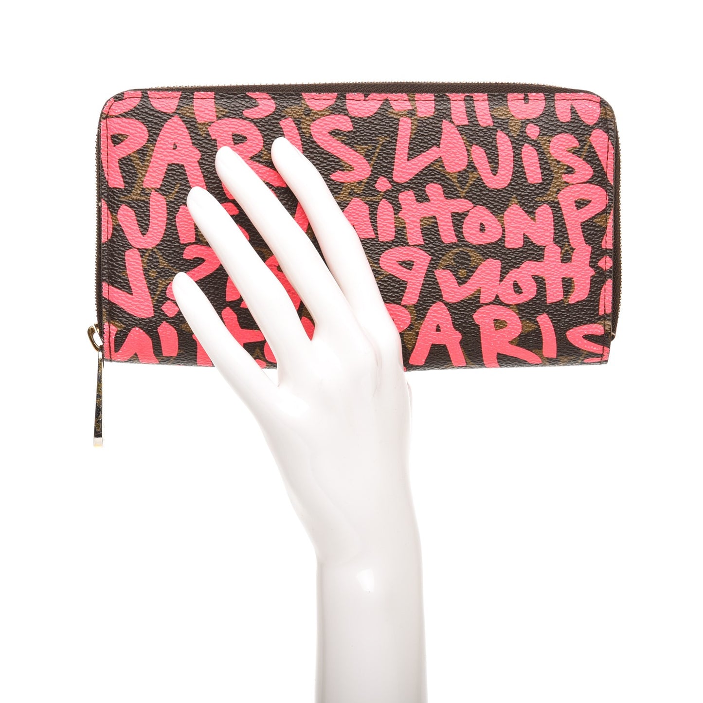 Monogram Graffiti Zippy Wallet Fuchsia