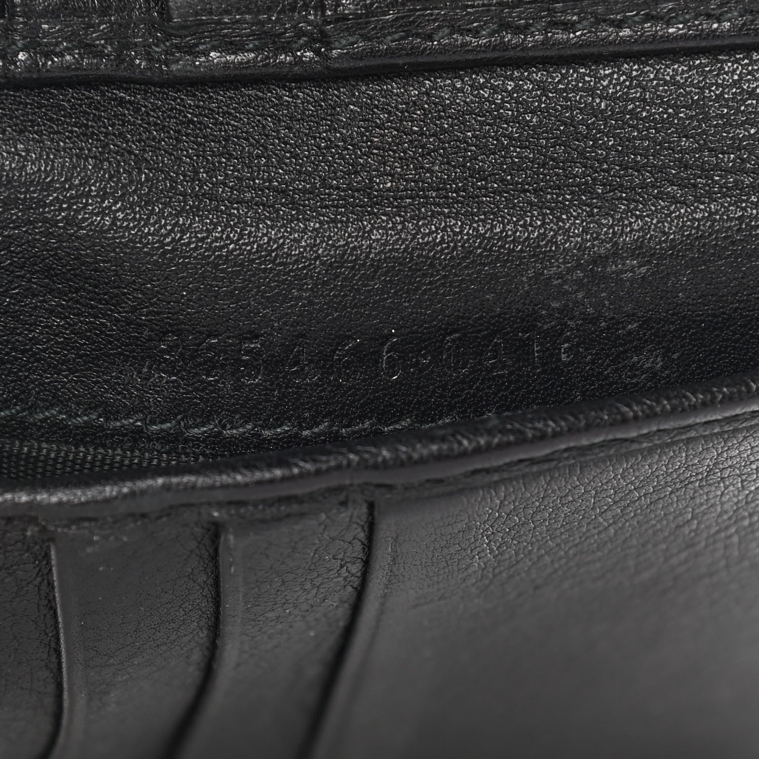 Gucci Guccissima Bi-Fold Wallet Black 7 of 12