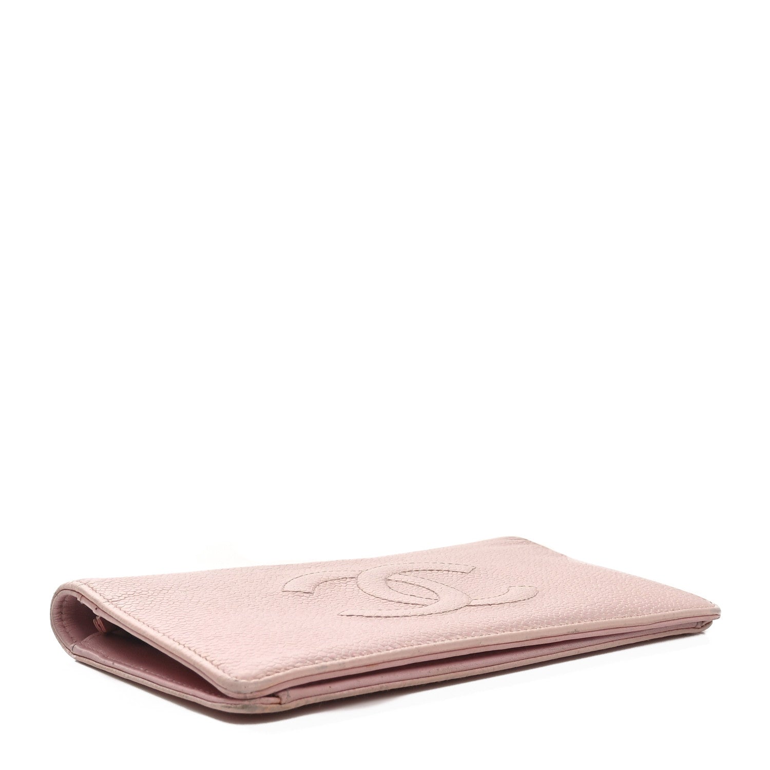 Chanel Caviar Timeless CC Yen Wallet Pink 4 of 11
