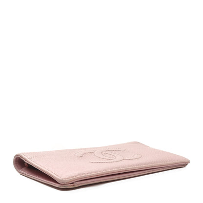 Chanel Caviar Timeless CC Yen Wallet Pink 4 of 11