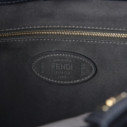 Fendi Cuoio Romano Selleria Medium FF Tote Black 5 of 8