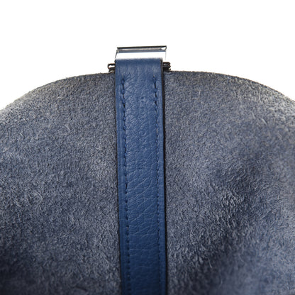 Hermes Taurillon Clemence Picotin Lock 22 MM Bleu Agate 7 of 12