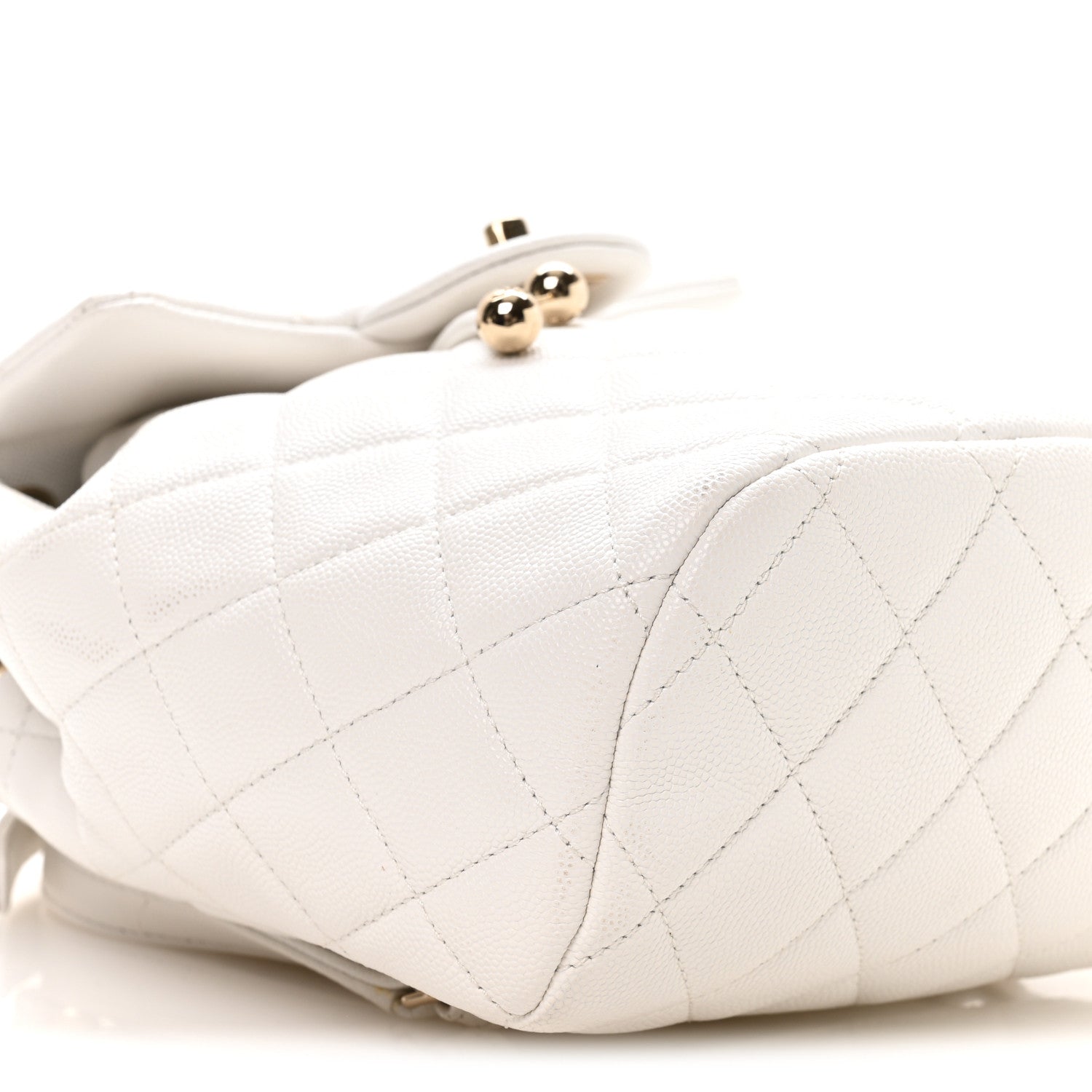 Chanel Caviar Quilted Mini Urban Spirit Backpack White 9 of 10