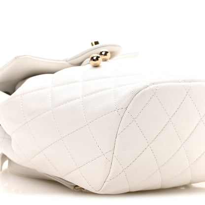 Chanel Caviar Quilted Mini Urban Spirit Backpack White 9 of 10