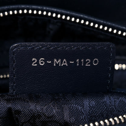 Christian Dior Lambskin Cannage Medium Lady Dior Navy Blue 6 of 13