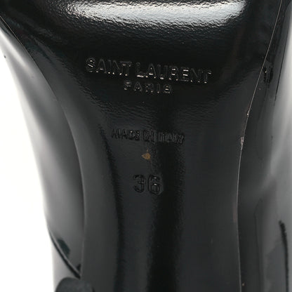 Saint Laurent Patent Calfskin Kayla 110 Pumps 36 Black 7 of 10