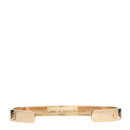 Cartier 18K Yellow Gold LOVE Cuff Bracelet 18 3 of 6