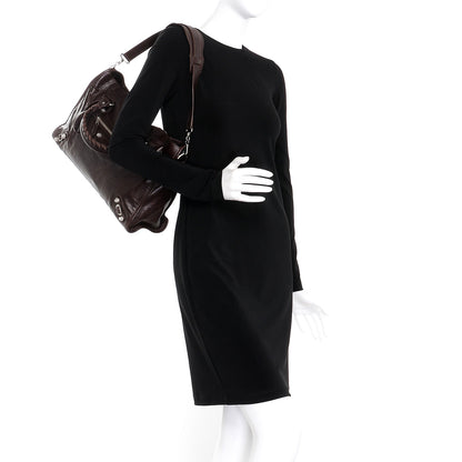 Balenciaga Agneau Giant 12 Silver Hardware City Cigare Fonce 2 of 7