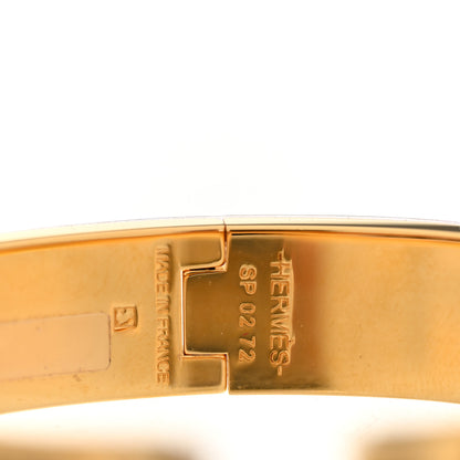 Hermes Enamel Narrow Leopards Clic Clac H Bracelet PM Juane Or Black 4 of 5
