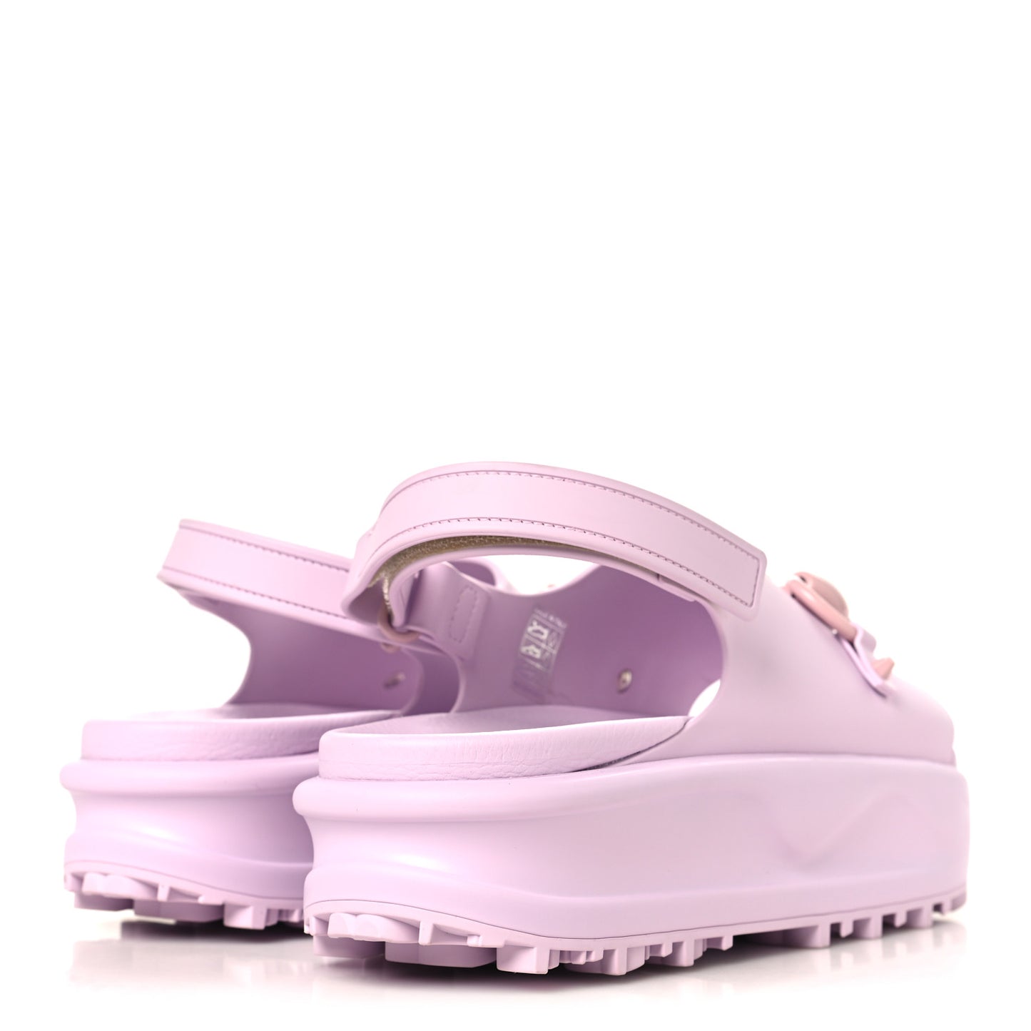 Soft Rubber Horsebit Touch Womens Strapped Sandals 40 Talc Pink