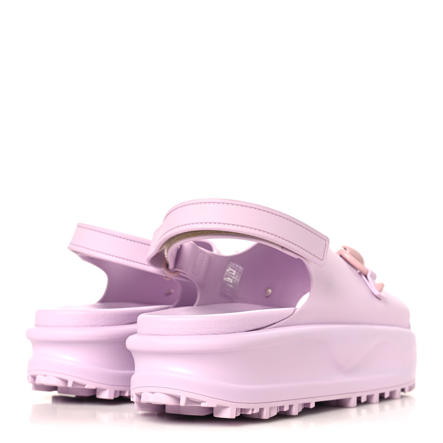 Gucci Soft Rubber Horsebit Touch Womens Strapped Sandals 40 Talc Pink 5 of 9