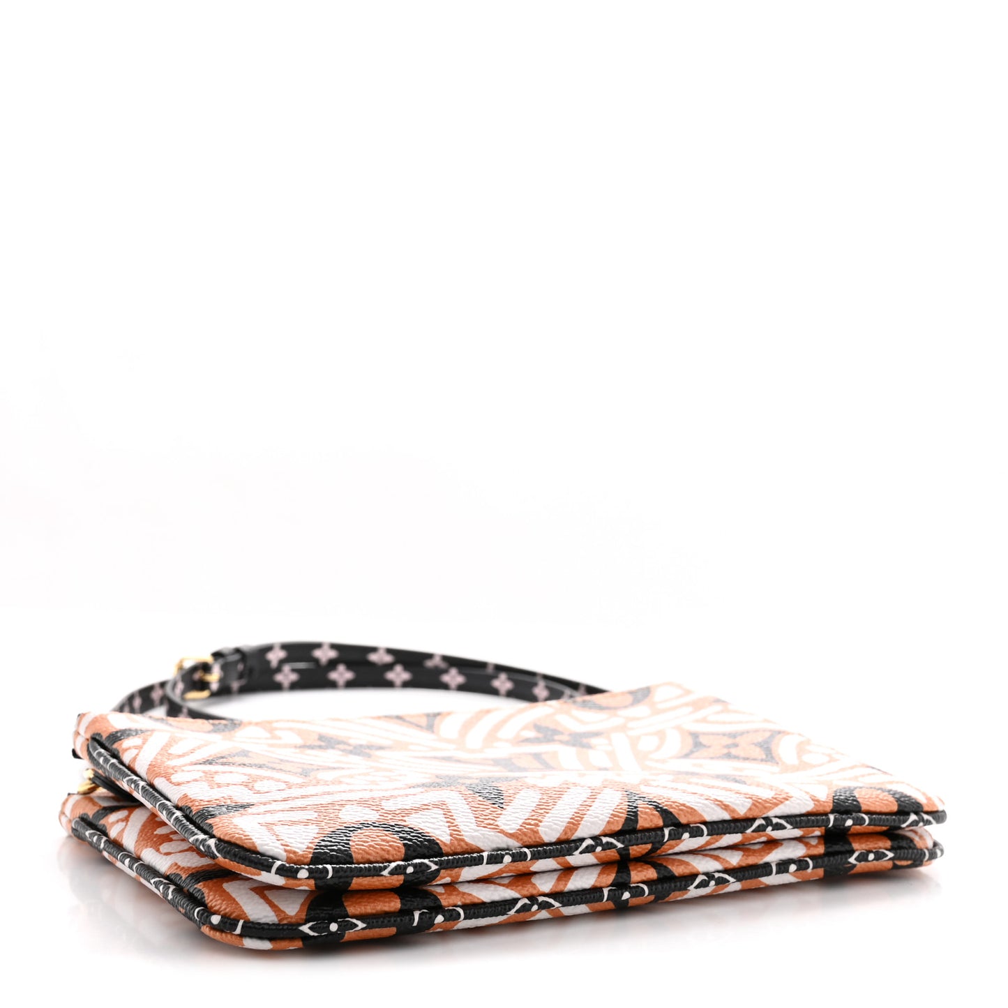 Monogram Giant Crafty Double Zip Pochette Creme Caramel