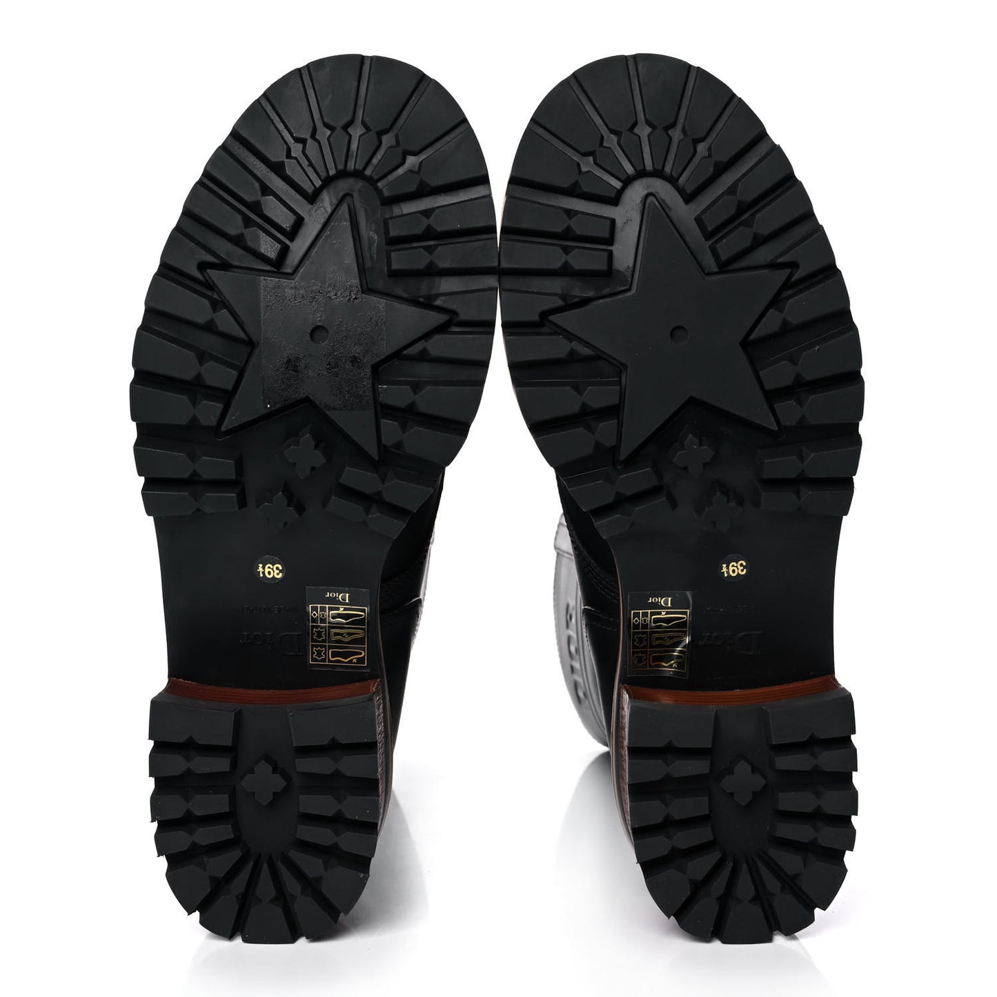 Calfskin Dior Quest 35mm Hiking Boots 39.5 Black