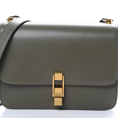 Saint Laurent Smooth Calfskin Carre Satchel Green 7 of 10