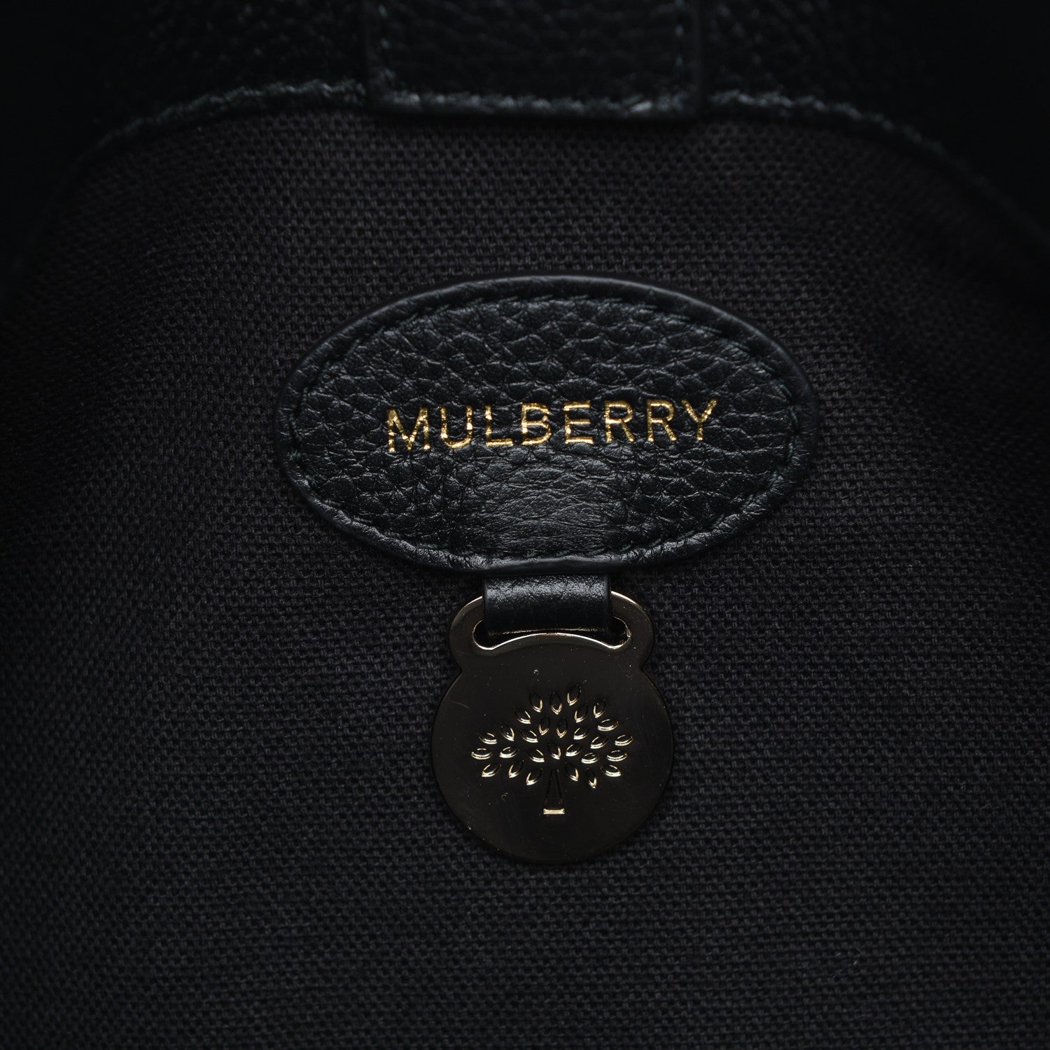 Mulberry Classic Grain Small Bayswater Double Zip Tote Black 6 of 8