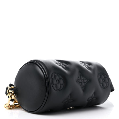 Louis Vuitton Calfskin Bubblegram Papillon BB Black 4 of 8